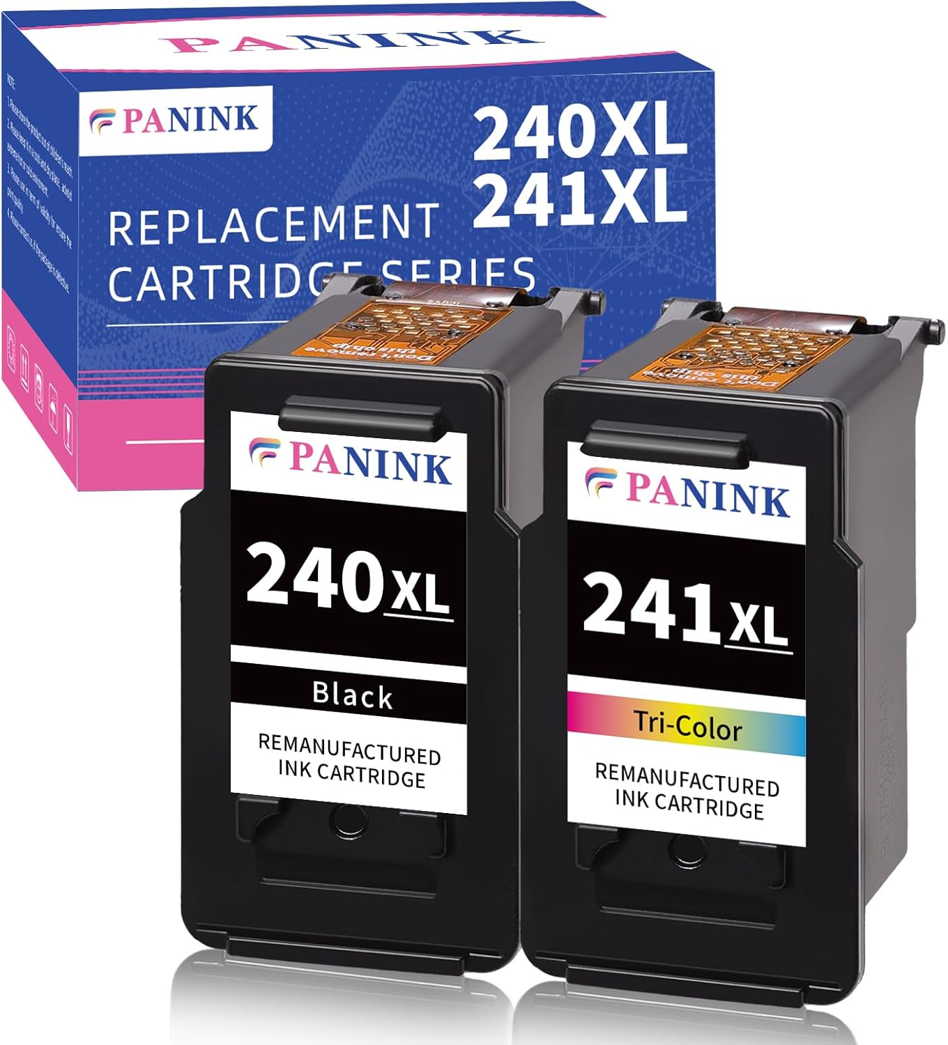 Remanufactured Ink Cartridges for Canon 240 241 XL Combo Pack