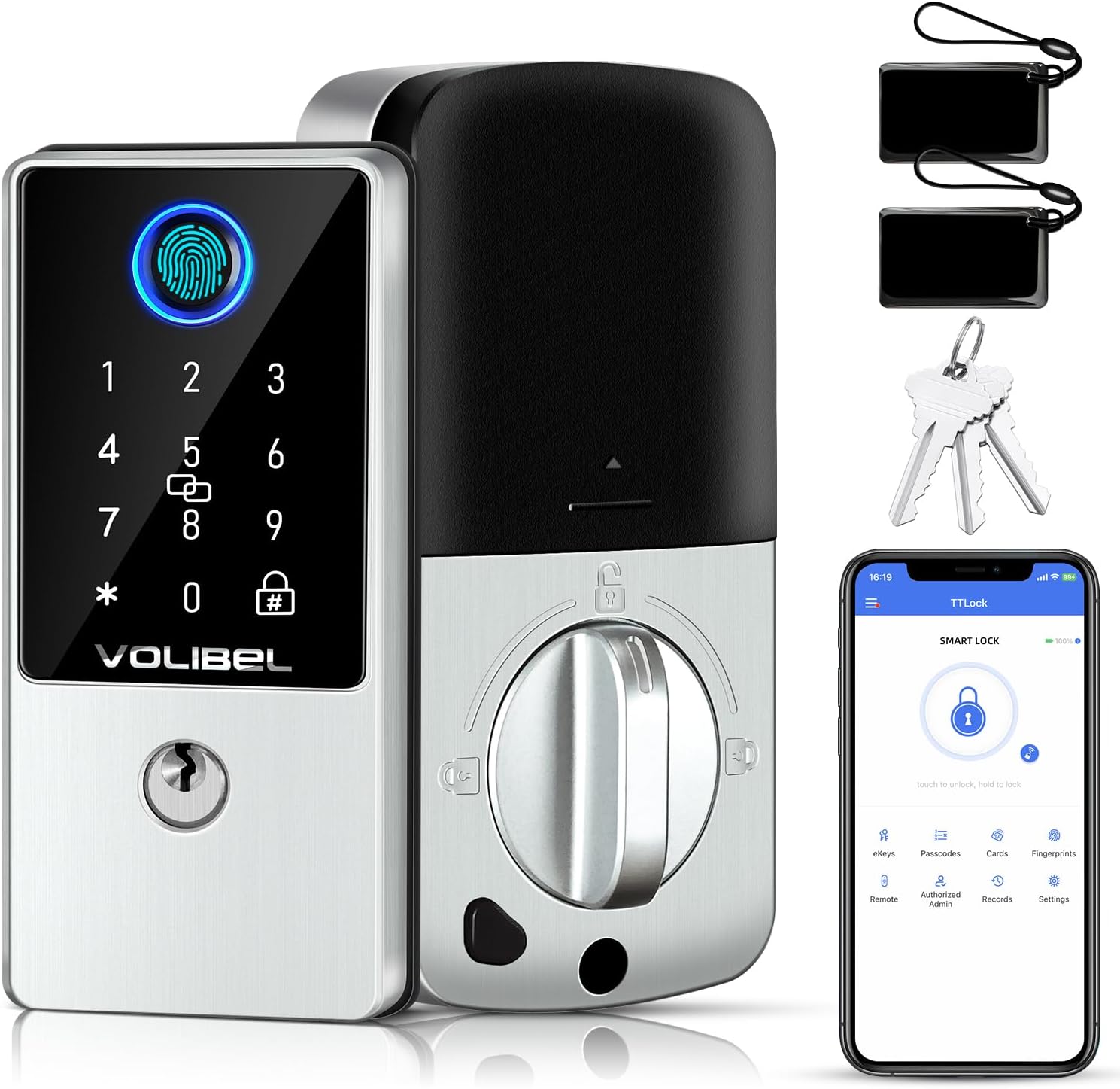VOLIBeL Smart Lock: Keyless Entry & Biometric Security
