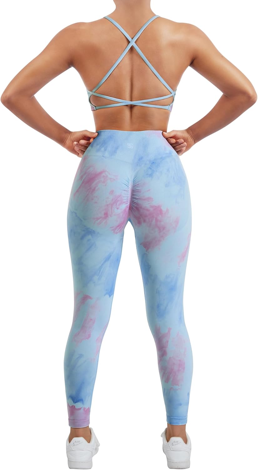 SUUKSESS Women Seamless Workout Sets for Yoga and Fitness