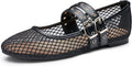 Trary Mary Jane Shoes Women Stylish Mesh Flats for Comfort