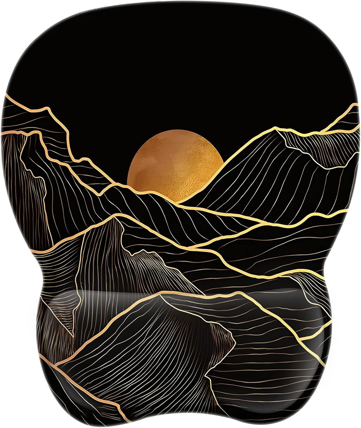EooCoo Ergonomic Mouse Pad with Memory Foam Wrist Rest