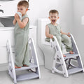 Toddler Toilet Seat with Step Stool Grey - Ultra-Stable 2-in-1 Potty
