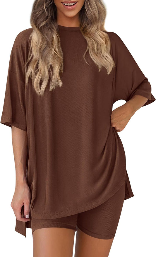 PRETTYGARDEN Women's Two Piece Lounge Set for Summer Travel
