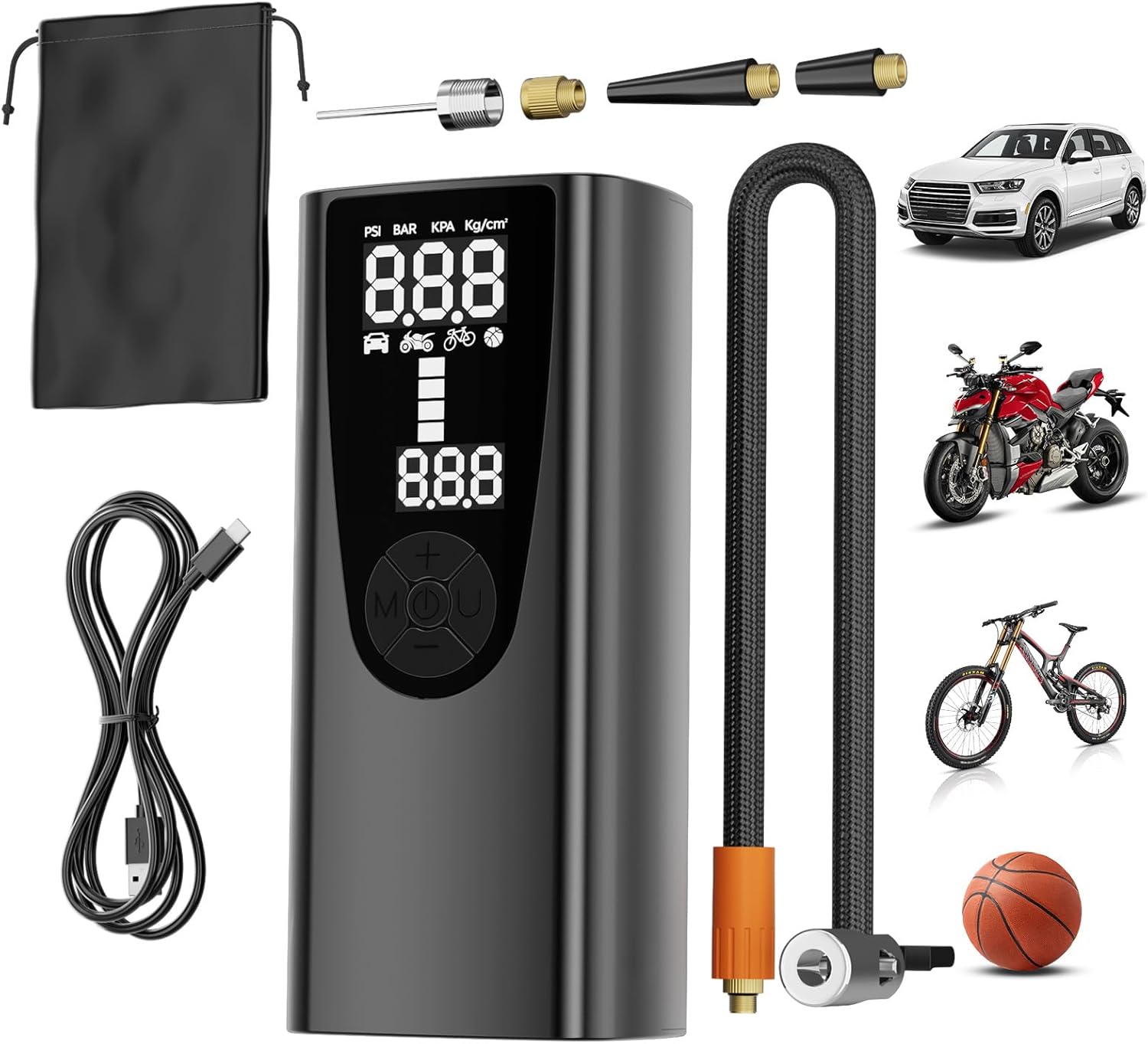 Milgeol Portable Air Compressor - Power on the Go!