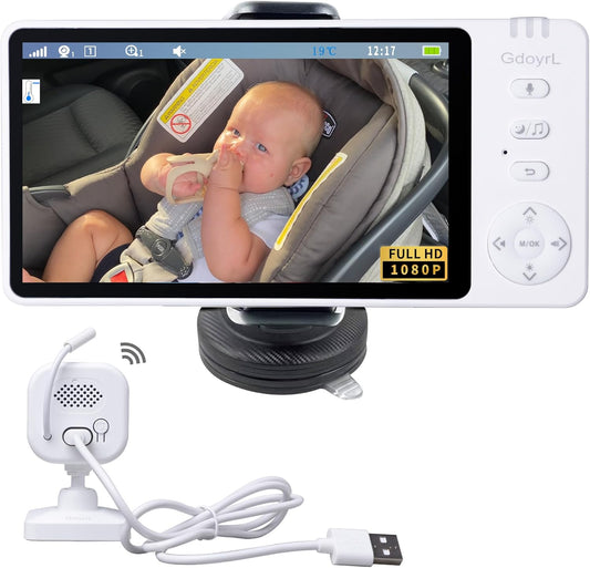 360 Rotating HD Baby Car Monitor