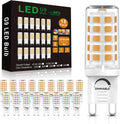 G9 LED Bulbs Dimmable 3000K Warm White 400 Lumens - 18 Pack