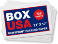 BOX USA Newsprint Packing Paper Sheets 720 Sheets 27in x 17in