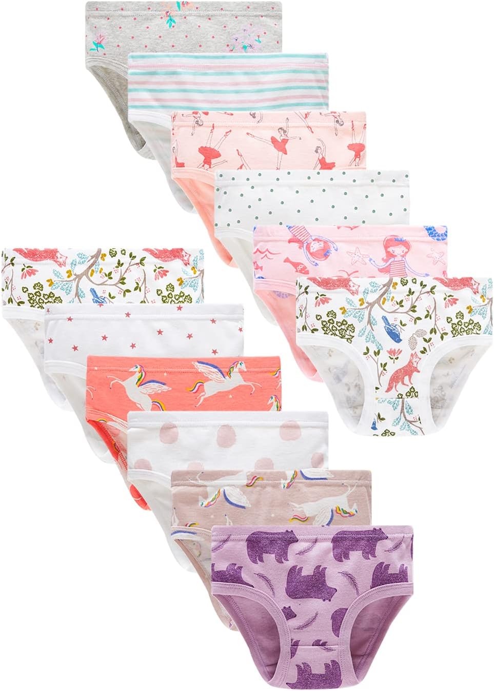 Soft 100% Cotton Little Girl Underwear for All-Day Comfort