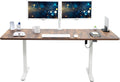 VIVO Electric 71 x 30 in Rustic Stand Up Desk - Smooth Height Lift