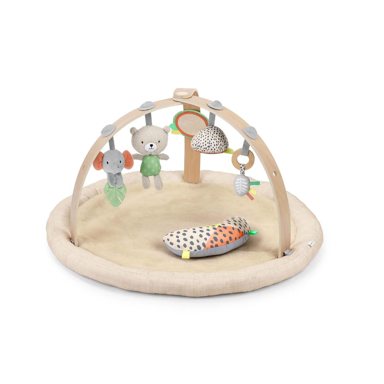 Ingenuity Every Season Plush Lambswool Baby Play Gym for Comfort