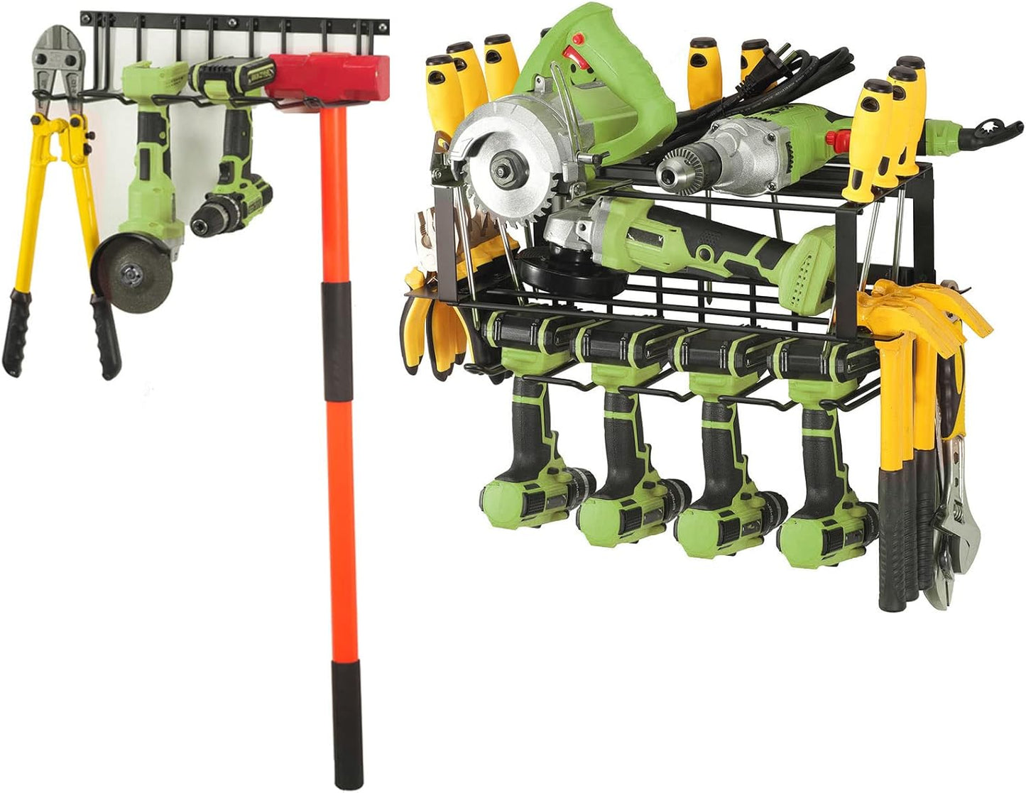 Efficient Drill Storage Rack - Organize with Ease!