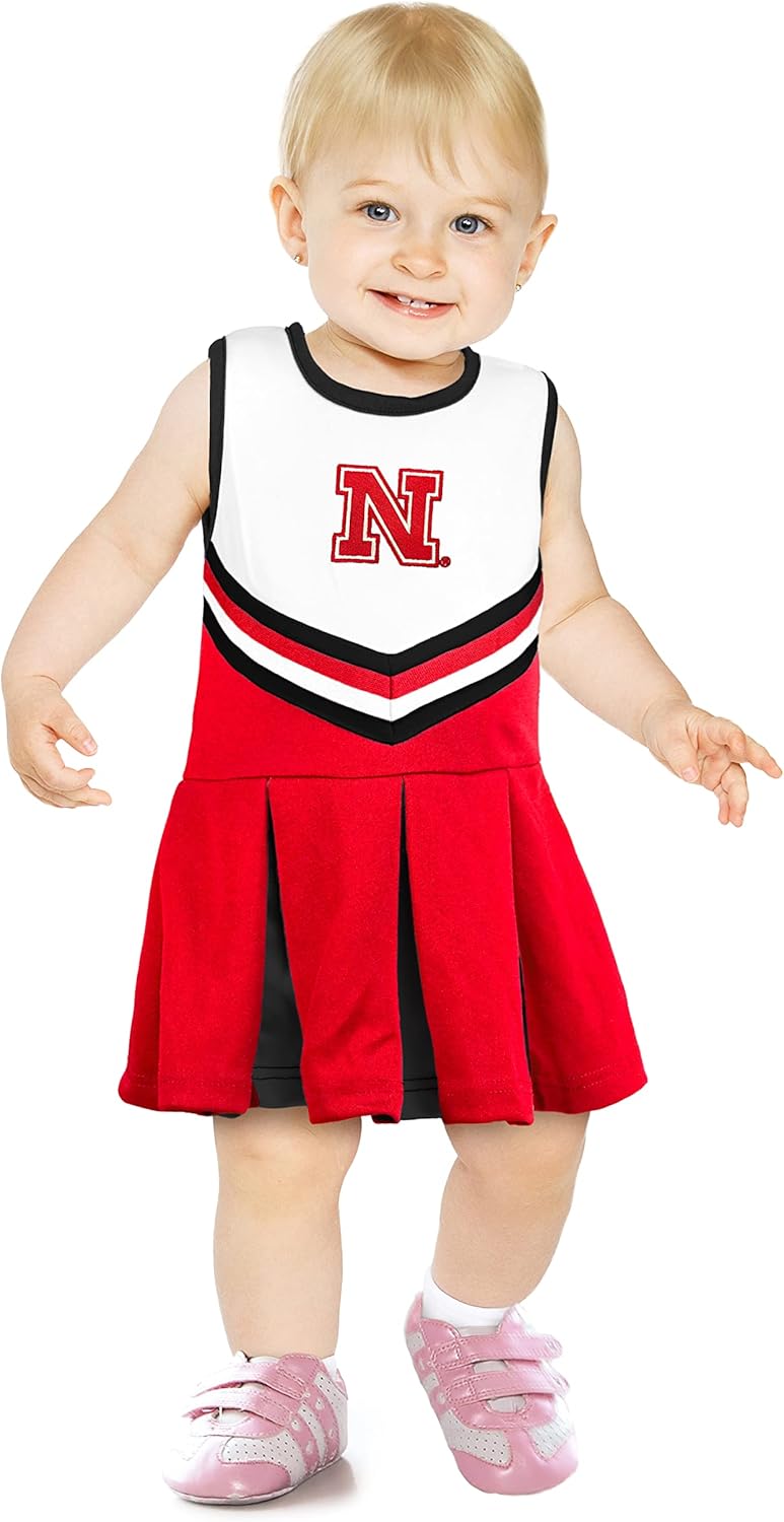 NCAA Infant/Toddler Girls One Piece Cheer Jumper Dress Sizes
