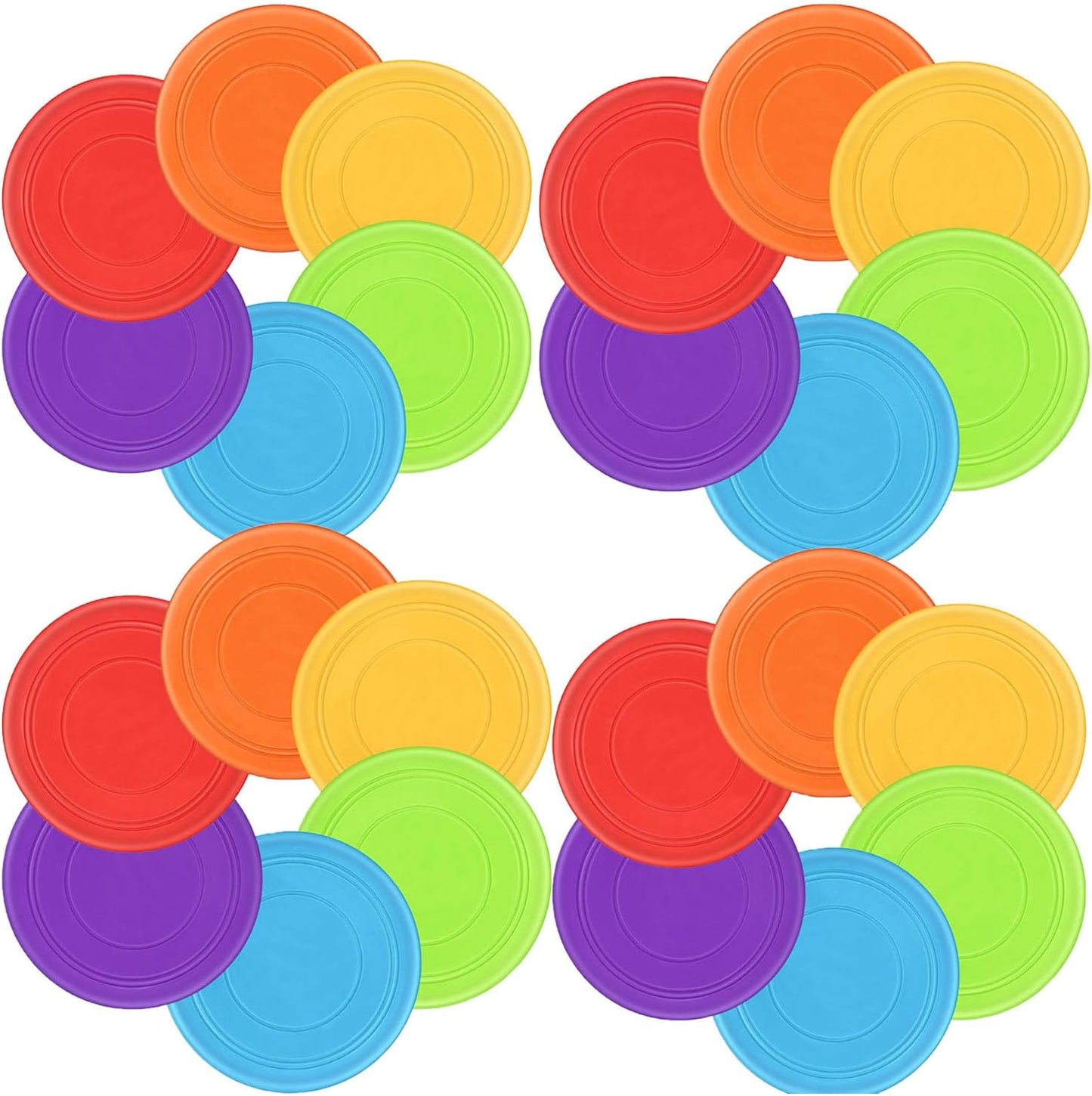 7 Inch Silicone Flying Disc Set: Epic Outdoor Fun!