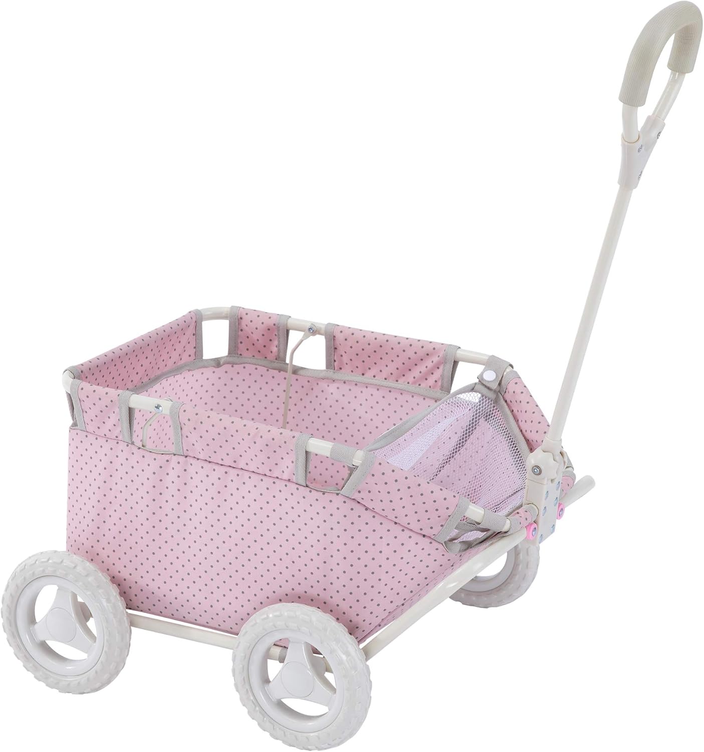 Olivia's Little World Polka Dots Folding Princess Baby Doll Wagon
