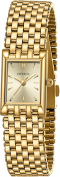 Luxury Gold Square Women's Watch Set with Adjust Tool