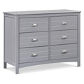 Carter's by DaVinci Nolan 6-Drawer Double Dresser in Grey - Nursery