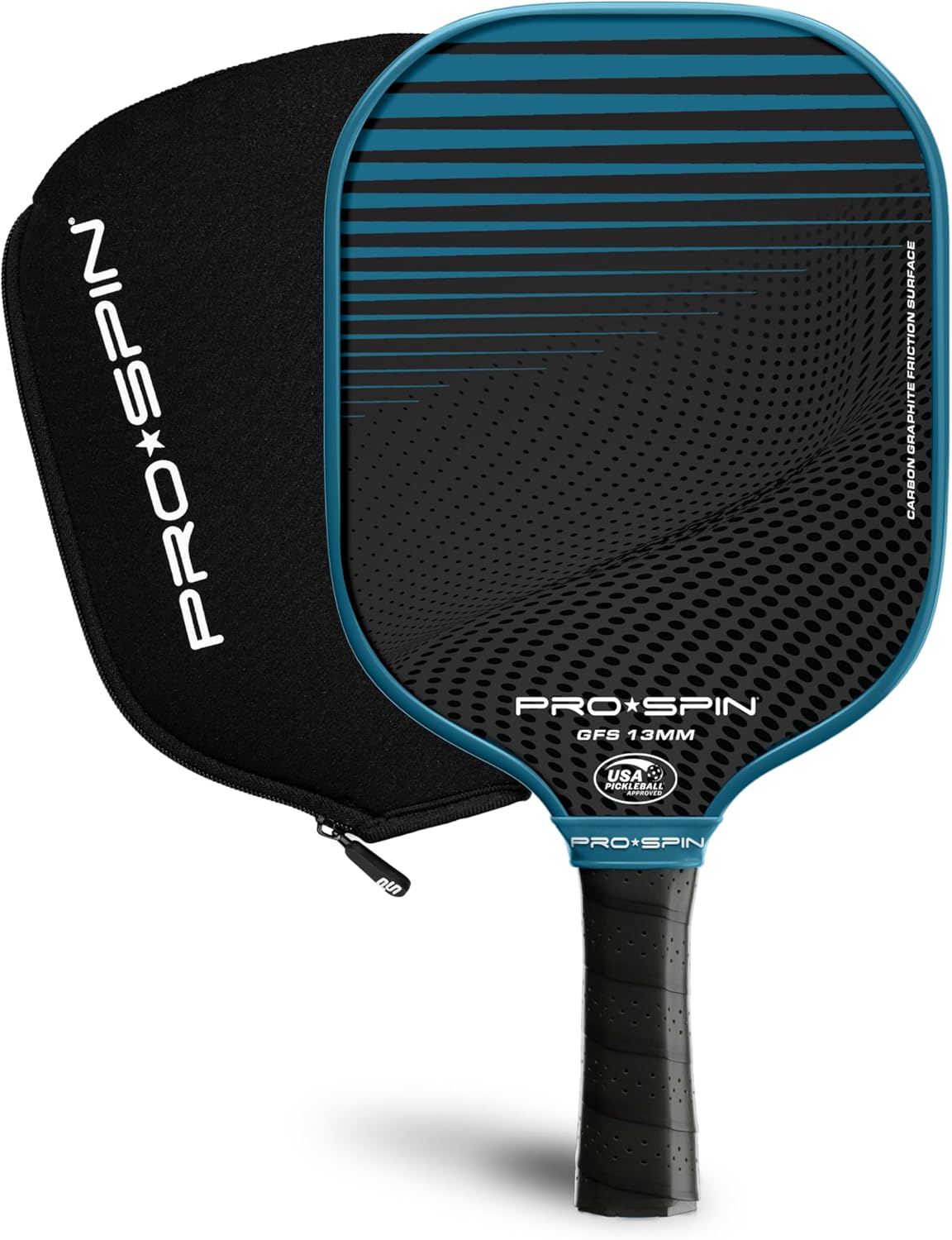PRO SPIN Pickleball Paddles Set of 2 with Cover & Balls