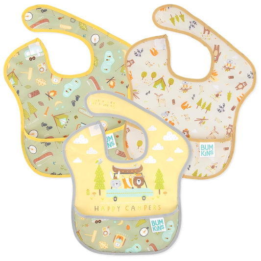 Bumkins SuperBib 3-pk: Mess-Saving Essential for Baby Led Weaning
