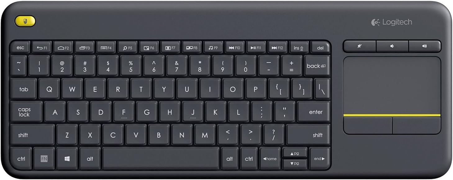 Logitech K400 Plus Wireless Touch Keyboard: Quiet & Multi-touch!