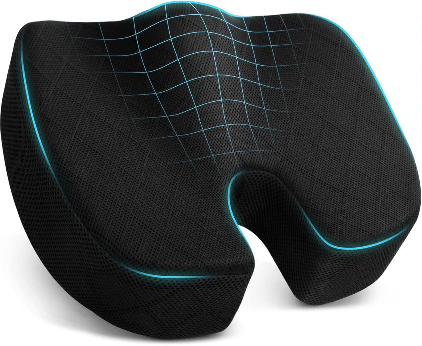 TushGuard Seat Cushion for Pain Relief in Office and Car Seats