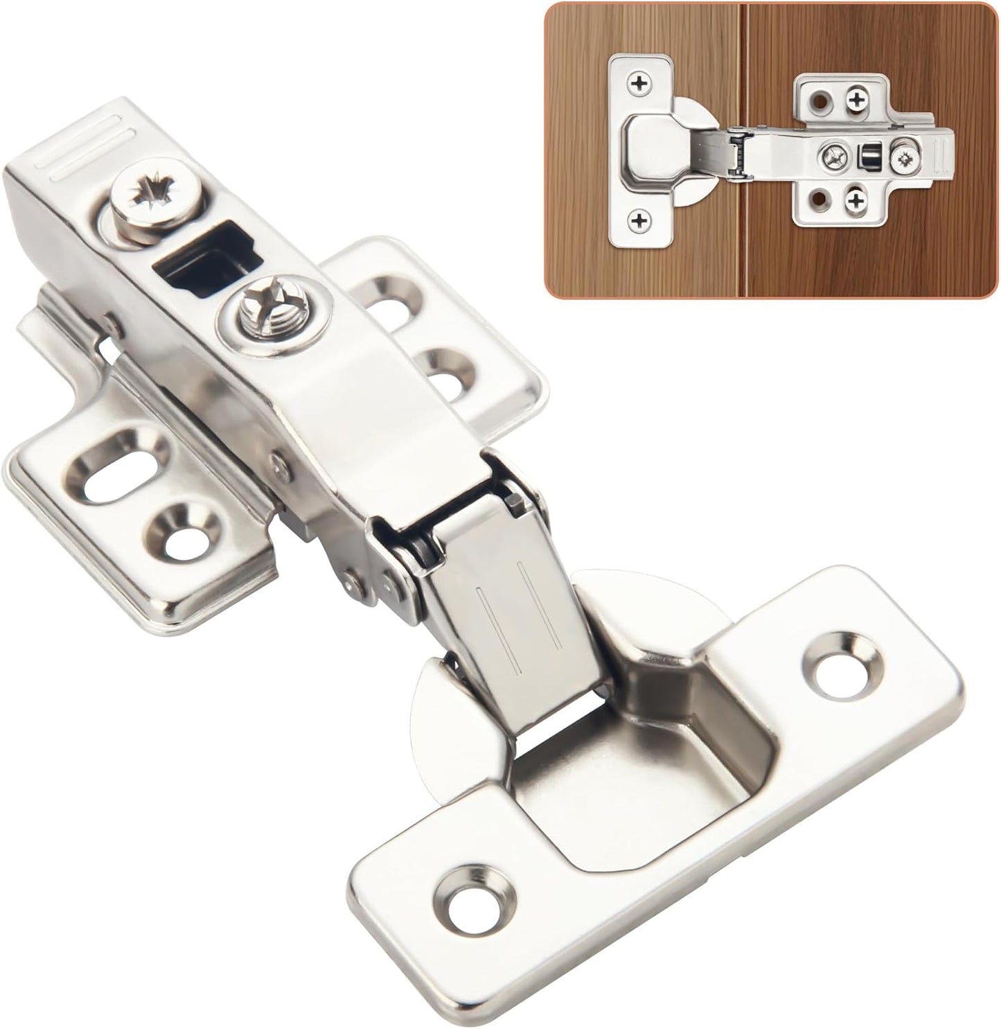 50 Pack Full Overlay Soft Close Concealed European Hinges