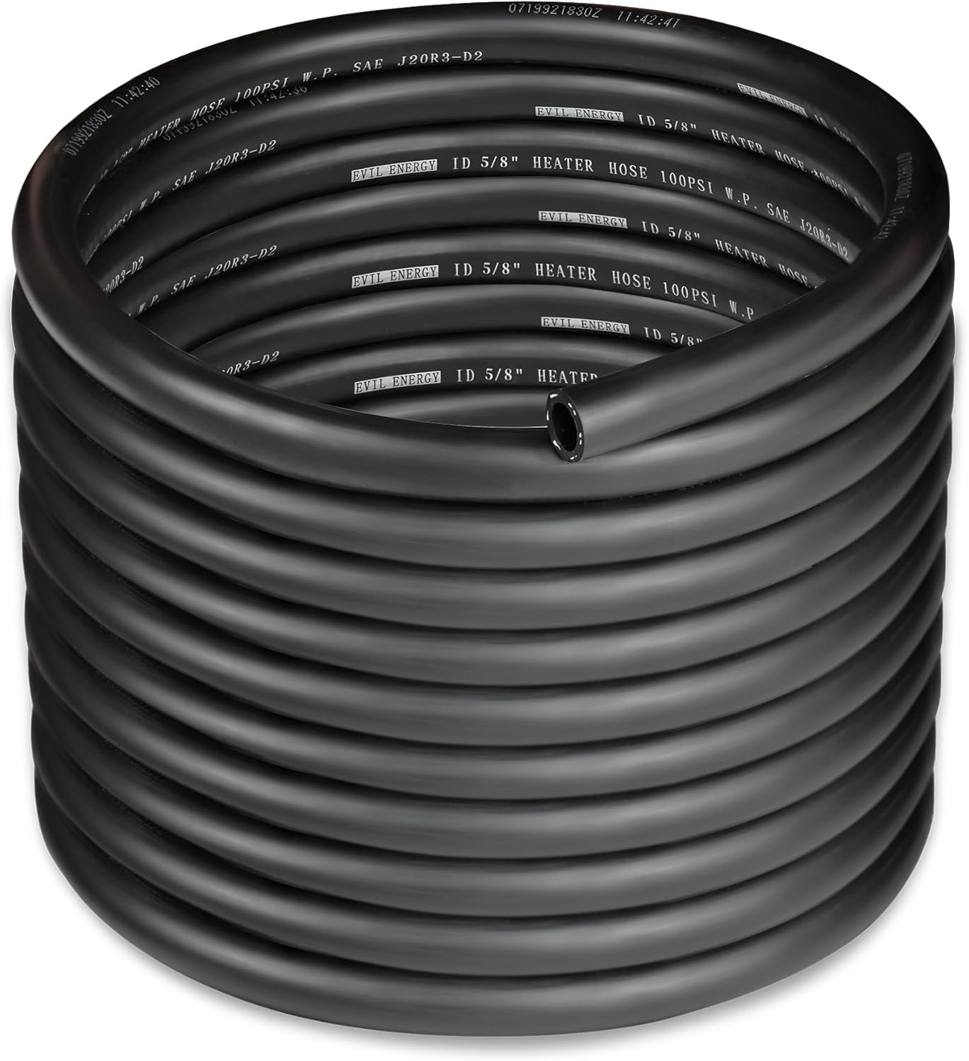 5/8in Heater Hose Coolant Radiator Straight 100PSI 25FT Black