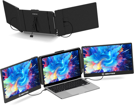 Maxfree Triple Laptop Screen Extender for Enhanced Productivity