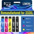 Remanufactured for Epson 232XL Ink Cartridges Combo Pack - 5 Pack