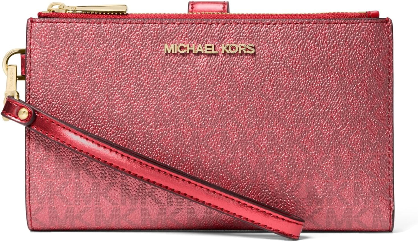 Michael Kors Womens Jet Set Double Zip Wristlet for Chic Style