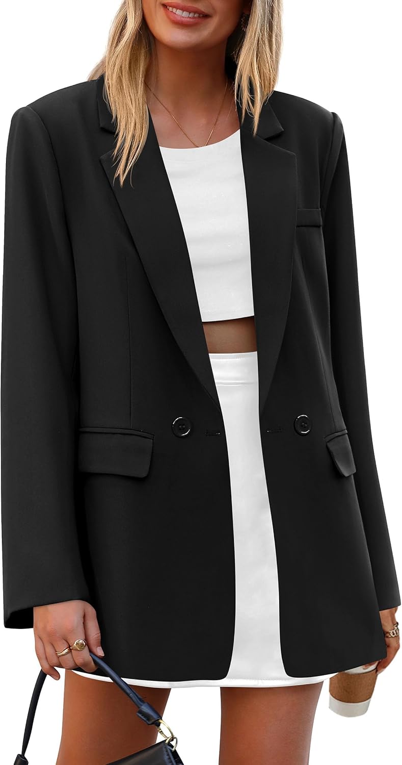 PRETTYGARDEN Fall Blazers for Women Business Casual Style