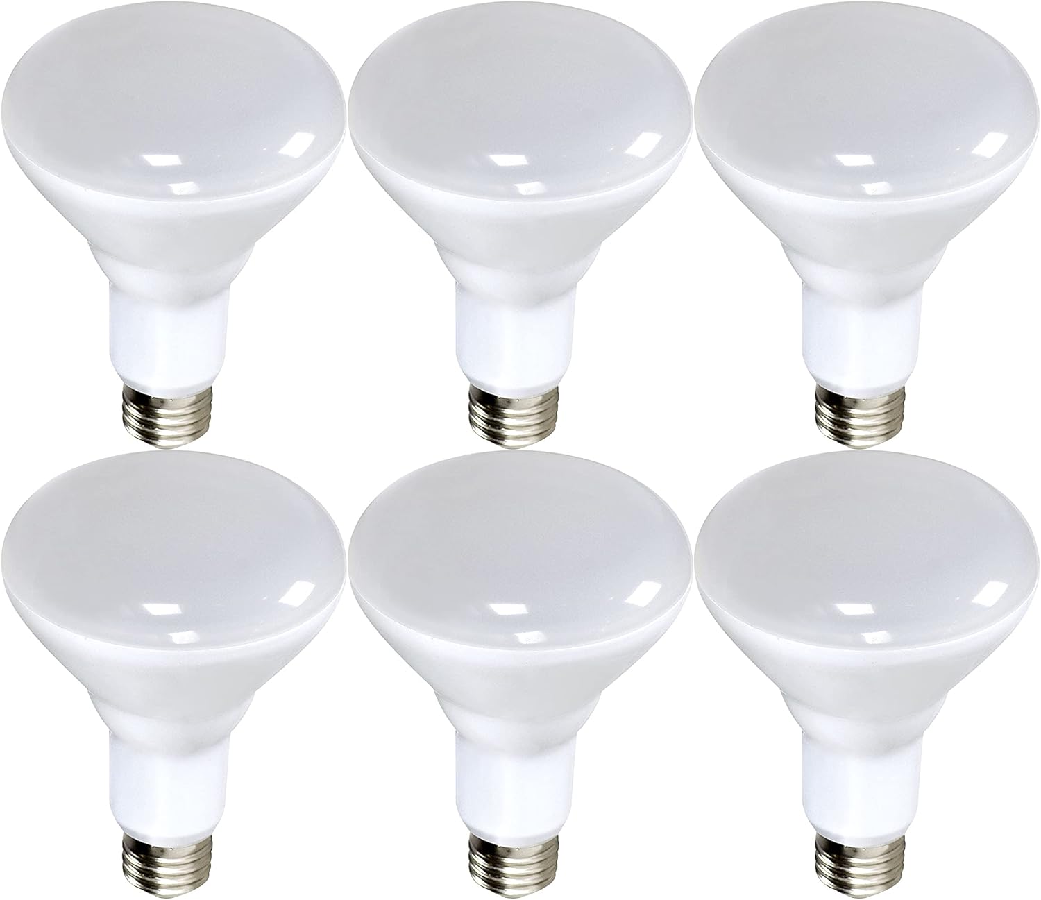 Satco S9635 LED BR40 Recessed Light Bulbs - Energy Efficient 6 Pack