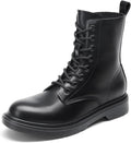 DREAM PAIRS Women Combat Boots Lace-up Low Heel Ankle Booties - Casual