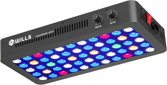 WILLS Aquarium Light for Coral with Dual Dimmable Channels