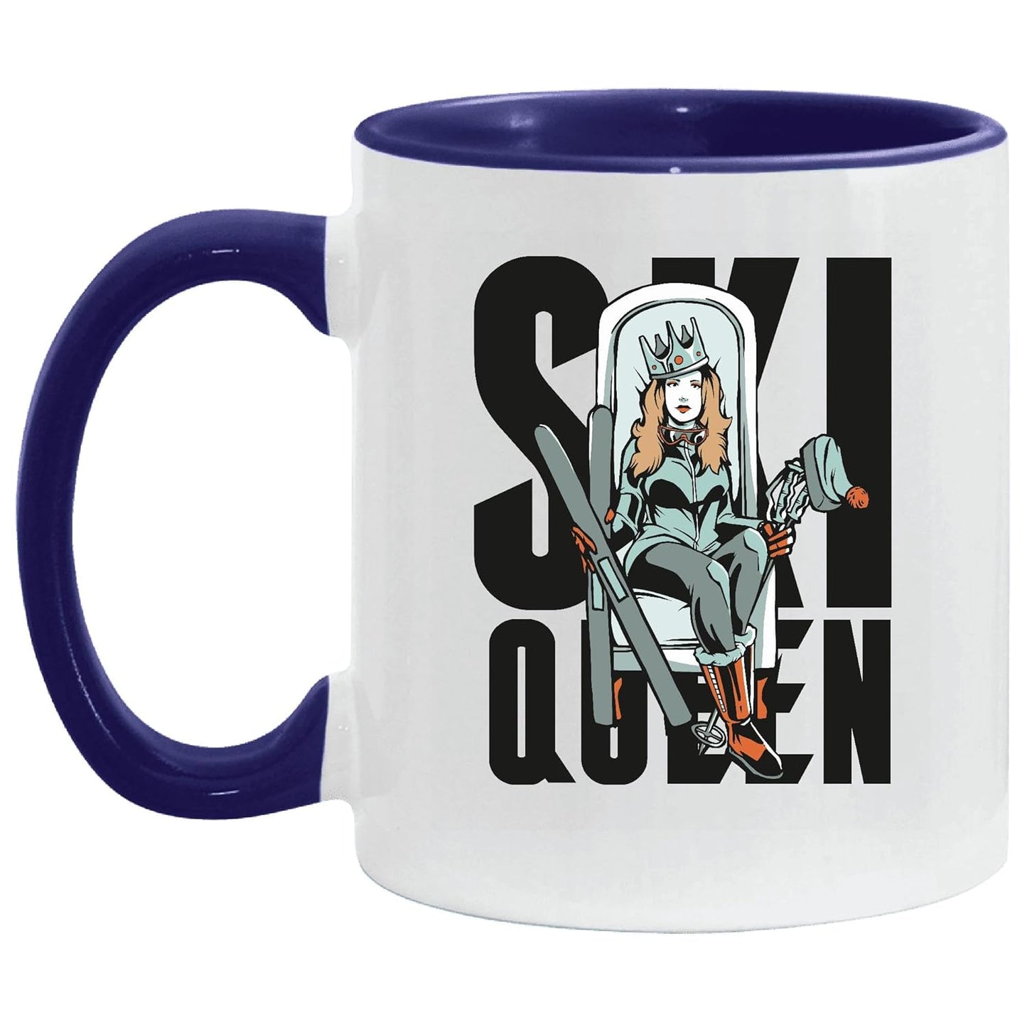 Inspiring Ski Queen Mug - Handmade 11oz/15oz