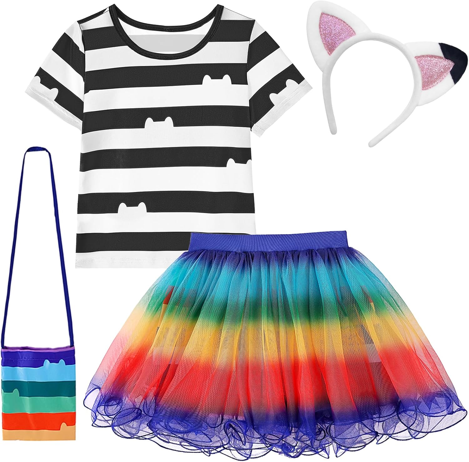 Rainbow Tutu Dress for Girls - Perfect Birthday Outfit Set
