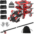 Furniture Dolly & Movers 4-Pack 3000lbs - Heavy Duty Interlocking