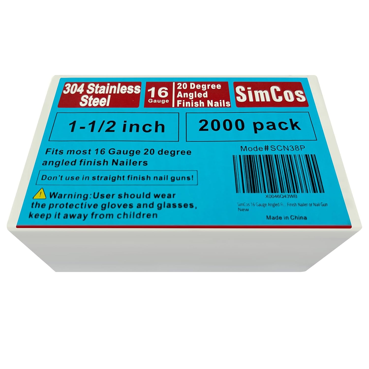 16 Gauge Angled Finish Nails for Pneumatic Nailer Projects