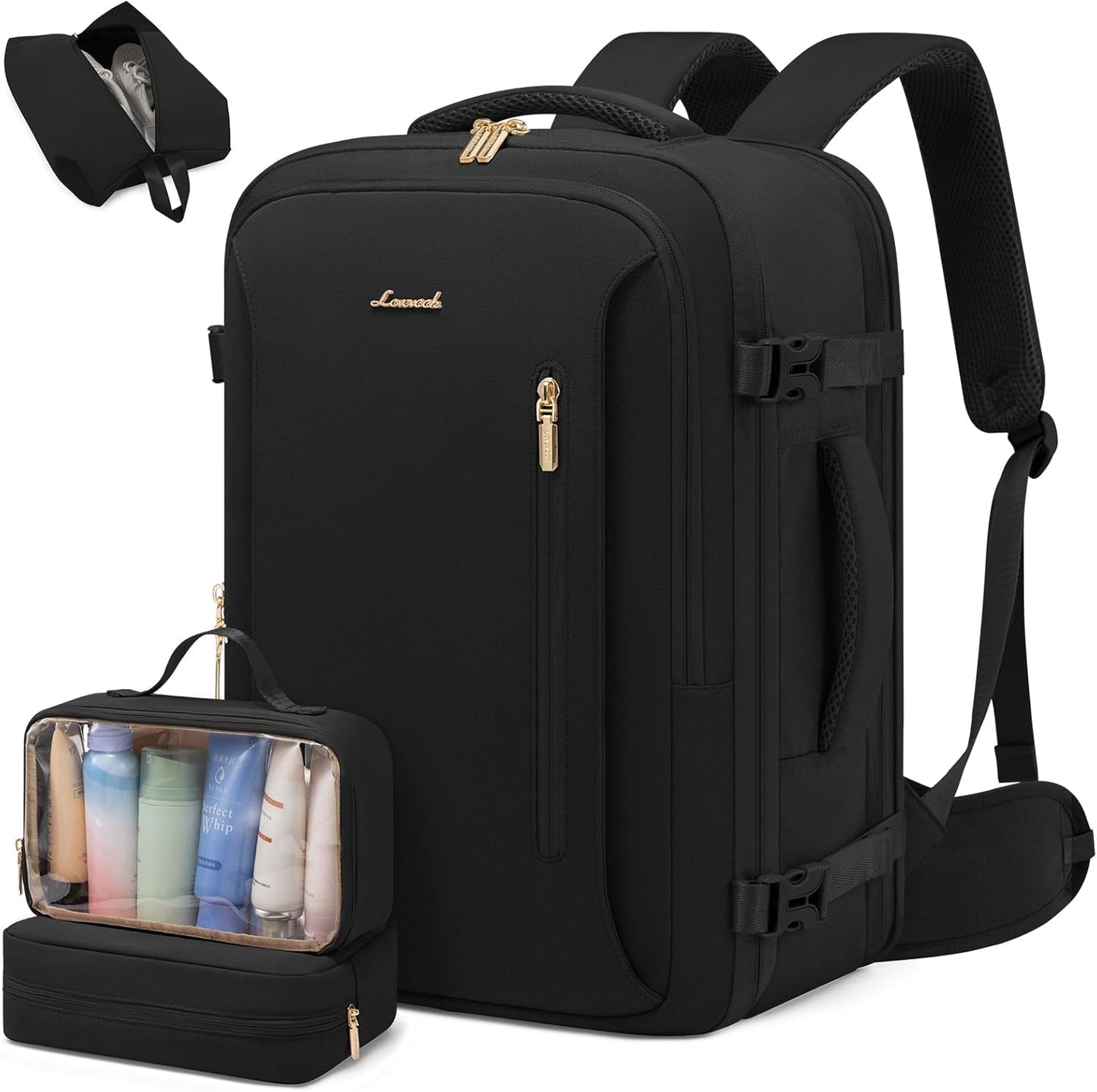 LOVEVOOK Travel Backpack for Women with Waist Strap and 50L Capacity