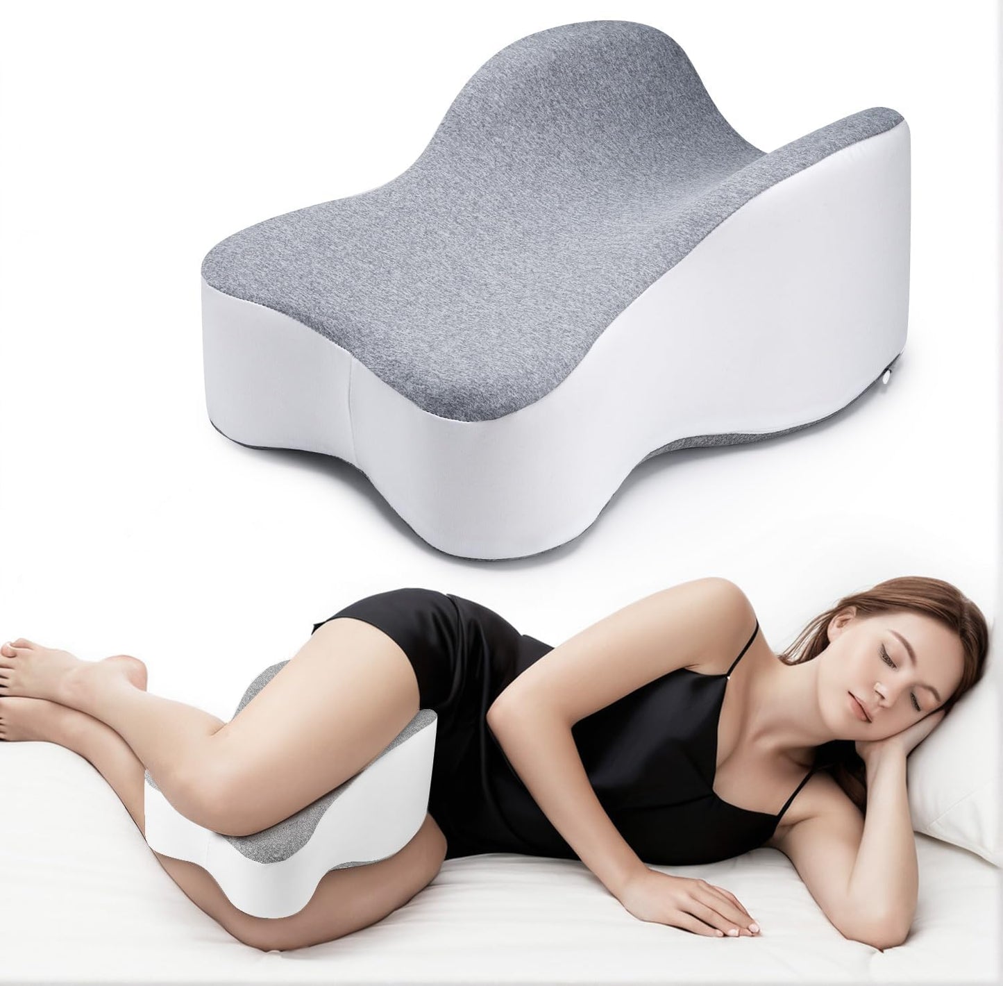 Long 14 Knee Pillow for Side Sleeper - Ultimate Thigh Support