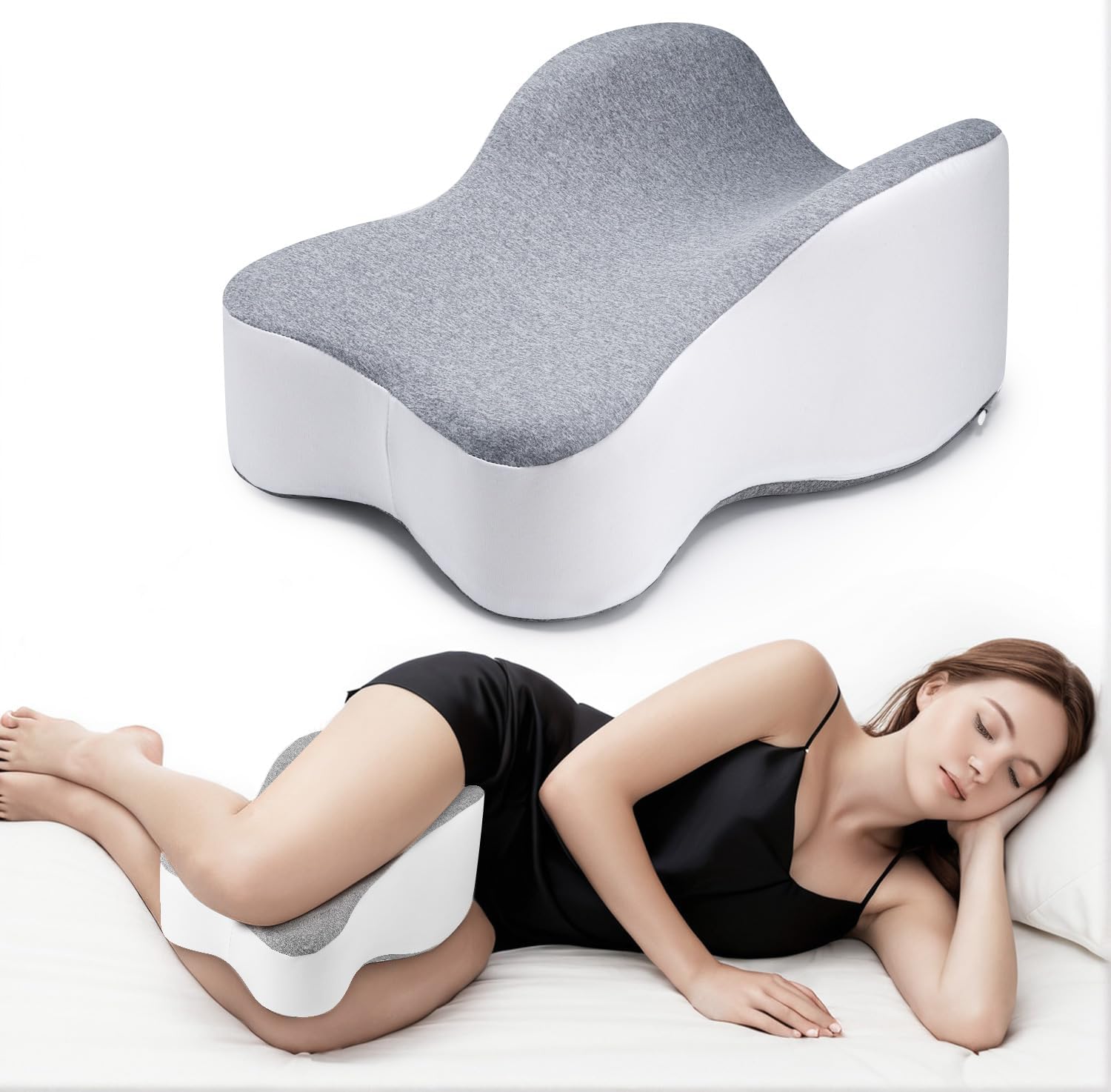 Long 14 Knee Pillow for Side Sleeper - Ultimate Thigh Support