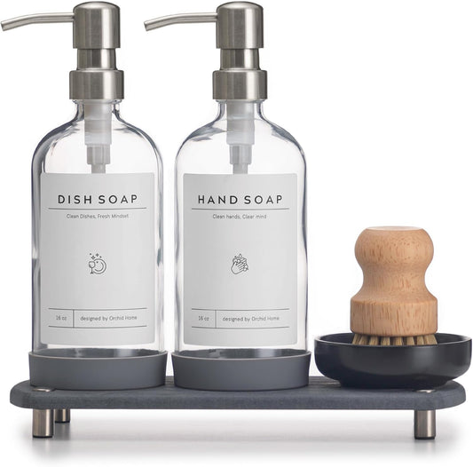 Luxury Kitchen Soap Dispenser Set for Modern Homes and Bathrooms