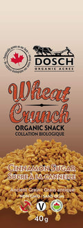 Wheat Crunch Cinnamon Sugar Organic Vegan Snack - 40g Pkg (12)