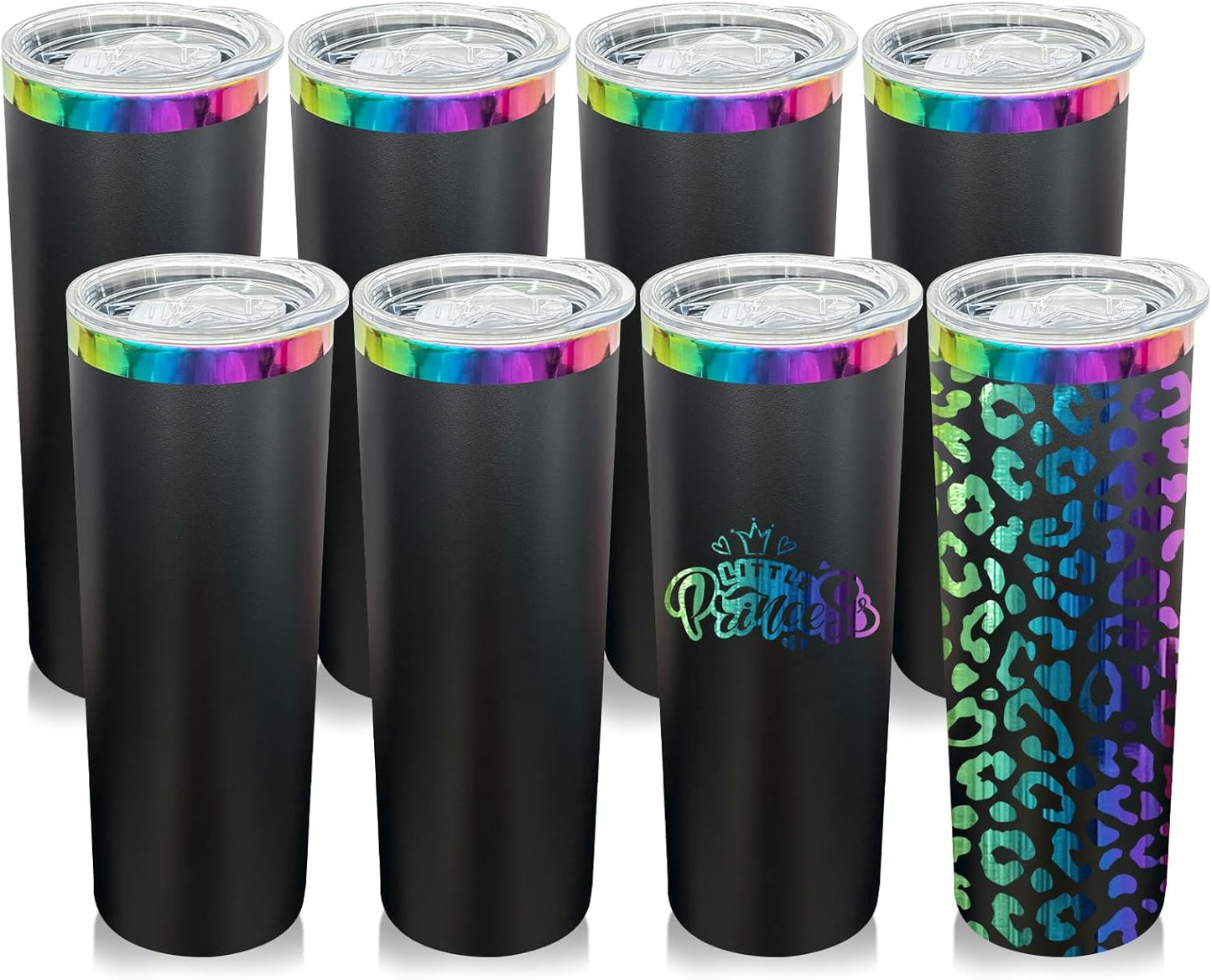 20 oz Skinny Tumblers Double Wall Insulated for Hot and Cold Drinks