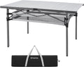 KingCamp Folding Camping Table - Large Portable Roll Up Table