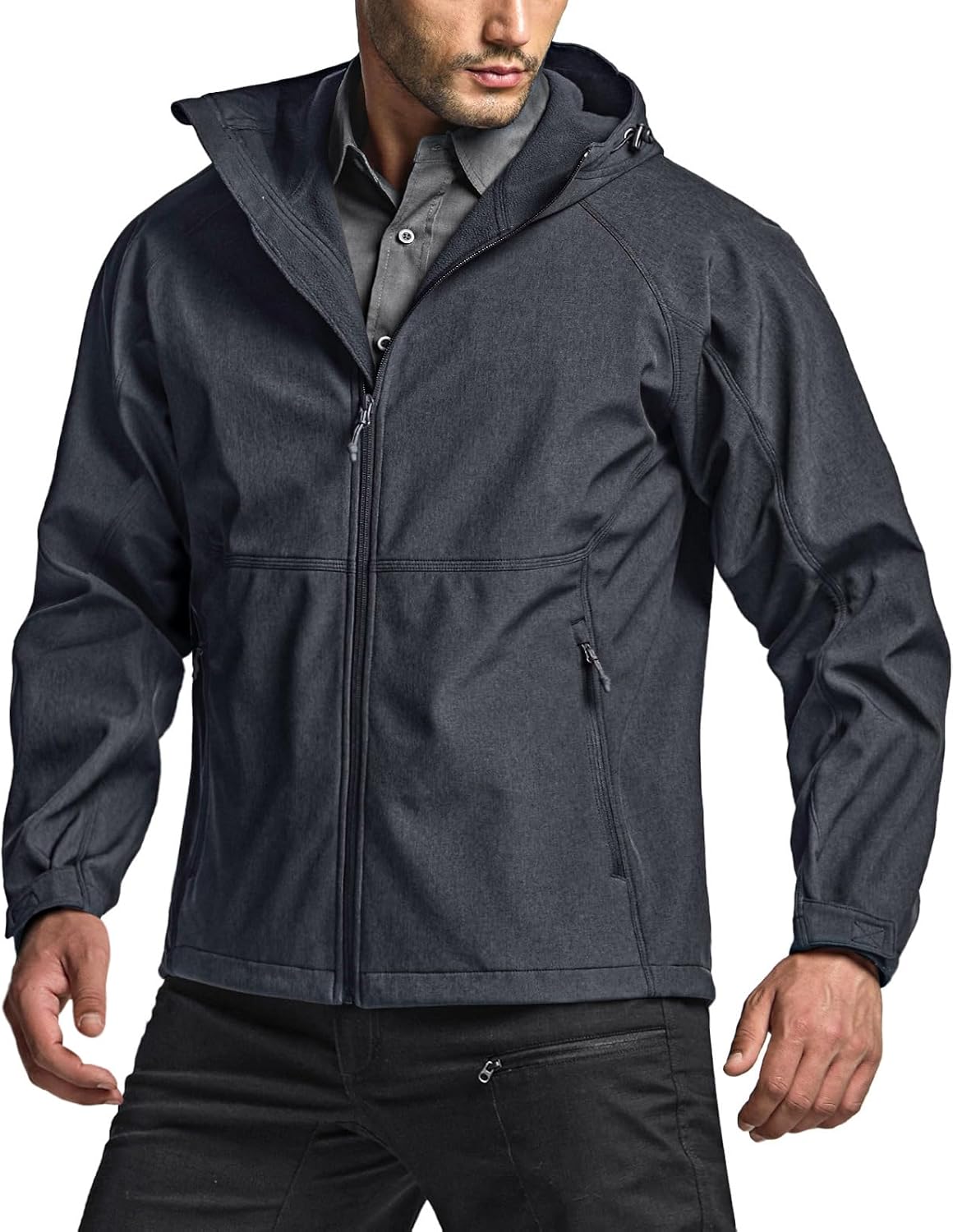 CQR Men's Tactical Softshell Jacket for Winter Outdoor Activities
