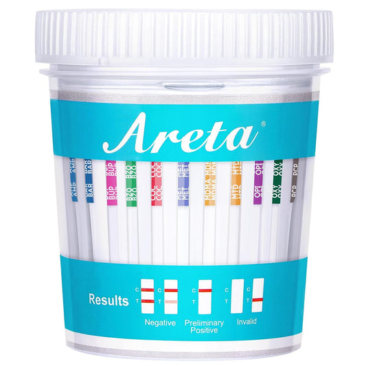 Areta Multi-Drug Test Cup: Accurate 14 Drug Testing Kit