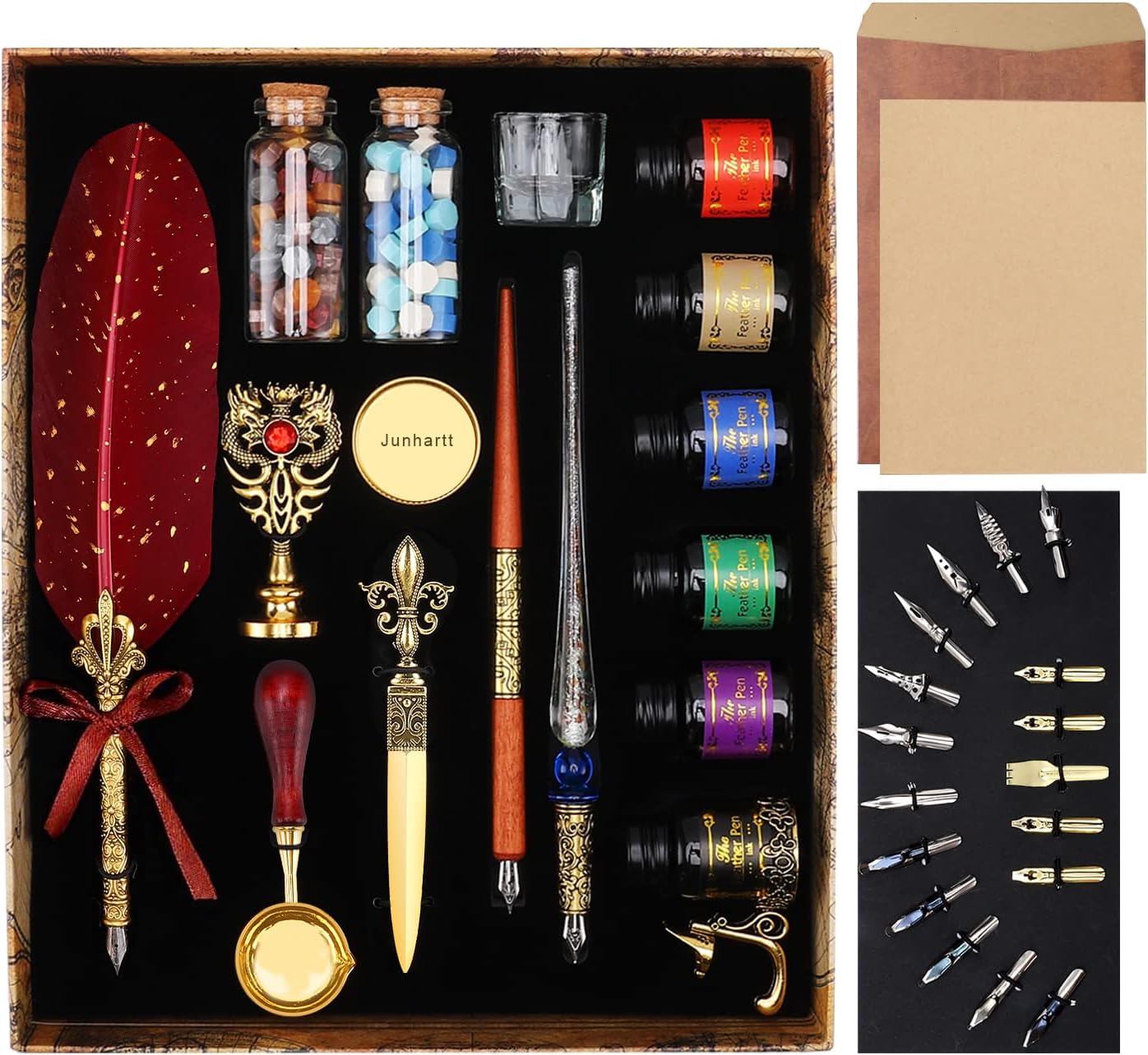 Quill Feather Pen and Ink Set for Calligraphy Enthusiasts