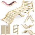 Pikler Triangle Set Climber 5 in 1 for Indoor Toddler Play