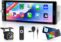 Single Din Car Stereo with Wireless Carplay Android Auto - 6.9in Touch