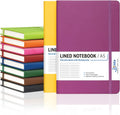 Dynta Hardcover Journals Bulk - 10 Packs A5 Notebooks, 200 Pages - Ideal for Work/College